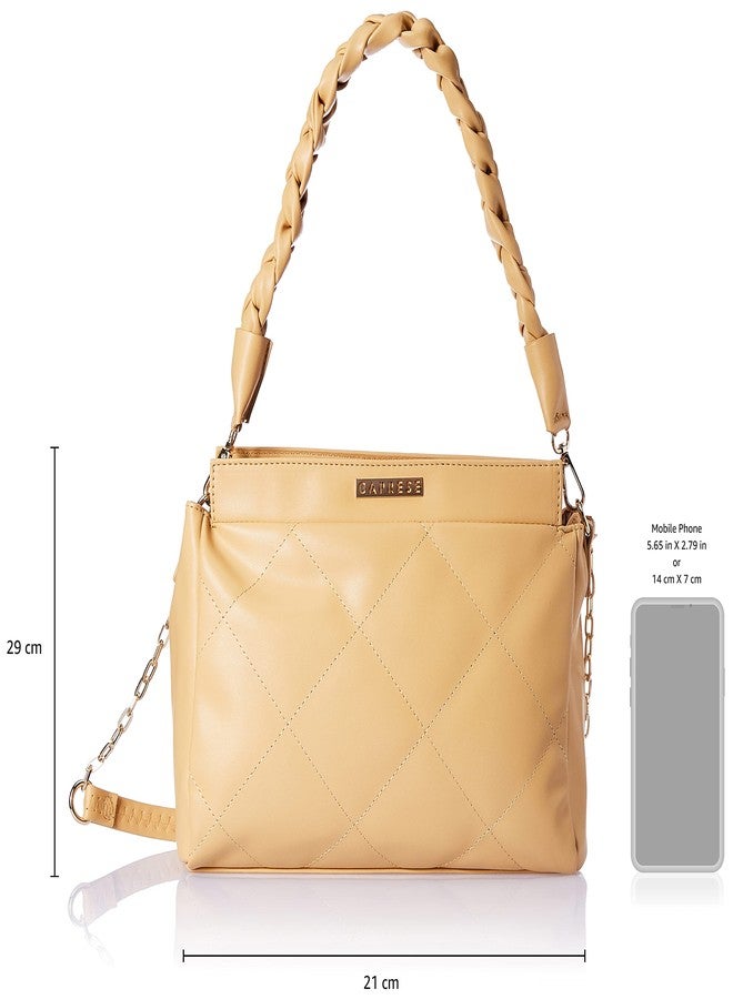 Caprese womens CANDELLA S Small SOFT YELLOW Satchel - Image 4