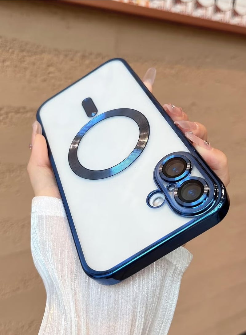 JAJEEK iPhone 16 Magnetic Case – Compatible with MagSafe, Built-in Camera Protector, Soft TPU Anti-Scratch Shockproof Slim Clear Case, Perfect Fit for iPhone 16 6.1 Inch - Image 2