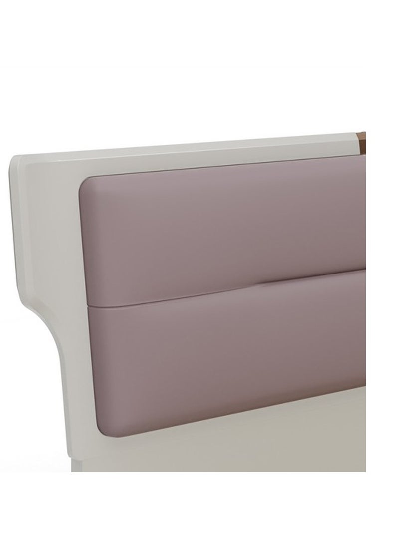 ROYALOAK Royaloak Phoenix King Size Bed | MDF Construction | Leatherette Upholstery | Elegant High-Gloss Finish | Modern Design | Durable & Long-lastin  - Image 4
