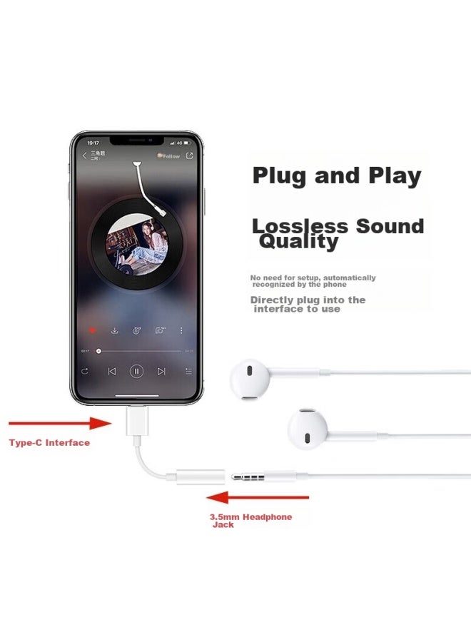 Stiger Type-c Headphone Adapter Dac Decoder Compatible With Apple 15 Converter 3.5mm Digital Audio Cable For Iphone 15/16/ipad, Huawei Mate70, Xiaomi, Honor - Image 3