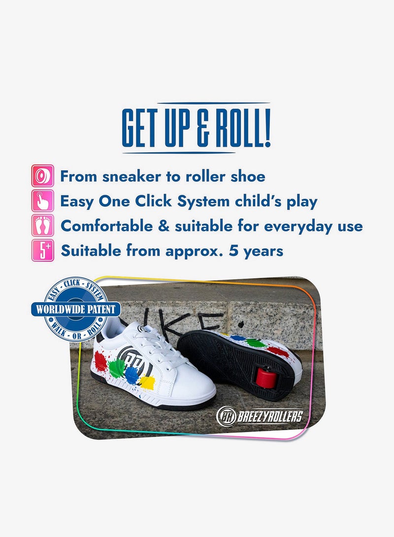 BREEZYROLLERS BREEZY ROLLERS shoes with wheels for children, Roller skates sneakers kids, From children's street shoes to roller skates in a few seconds, Patented click system, Trainers with wheels for girls & boys - Image 2