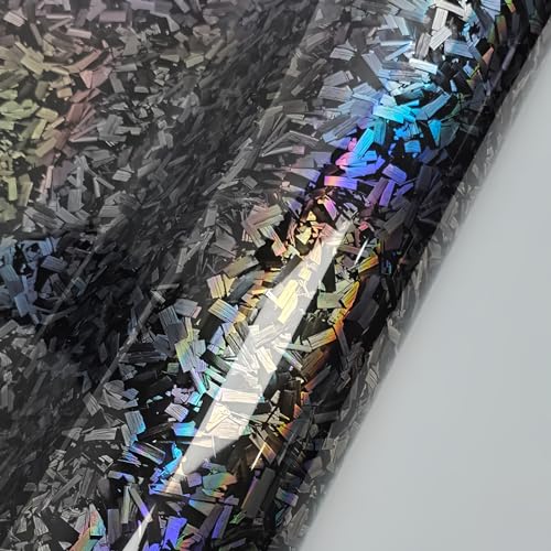 LZLRUN Forged Gloss Carbon Fiber Vinyl Wrap Roll Air Release Sticker Sheet Film DIY Decal Car Auto Vehicle Morotcycle Self Adhesive (1ft x 5ft, Chameleon) - Image 3