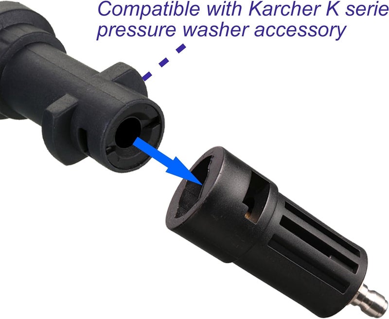 M MINGLE Compatible Pressure Washer Adapter, Replacement for Karcher Power Washer Accessory, 1/4'' Quick Connect - Image 3