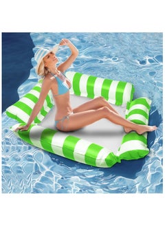 Anna Foldable PVC Backrest Swimming Float Bed - Four-Tube Inflatable Mesh Water Recreation Lounge Chair, Portable Relaxation Water Lounger  - Image 5