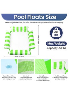Anna Foldable PVC Backrest Swimming Float Bed - Four-Tube Inflatable Mesh Water Recreation Lounge Chair, Portable Relaxation Water Lounger  - Image 3