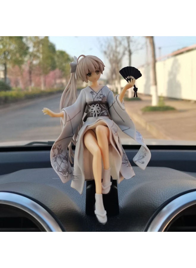 Generic - Second-dimensional Fate Of The Sky Spring Sun Wild Dome Animation Hand-run Kimono Dome Sister Surrounding Japanese Car Ornaments Animation Model-Color:Red - Image 1