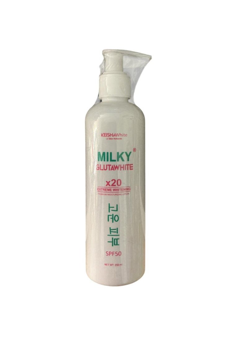 Milky gluta white x20 whitening lotion