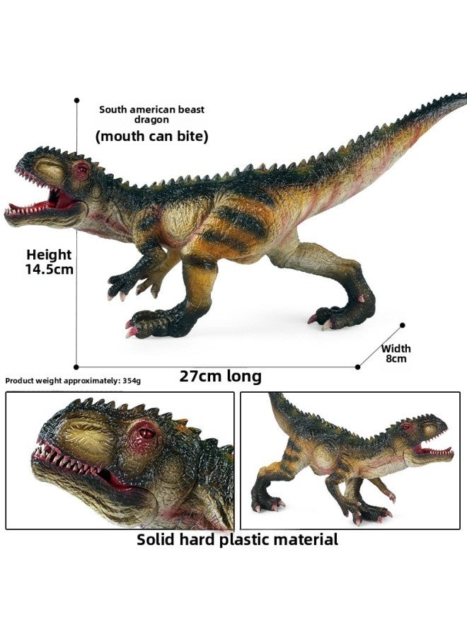 Children's Simulation Solid Dinosaur Toy Tyrannosaurus Rex Giant Dragon Spinosaurus Swollen Head Dragon Bull Dragon Shark Toothosaurus Animal Model