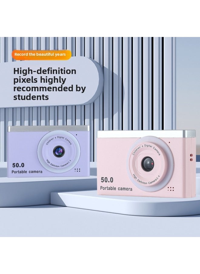 Generic HD Student Digital Camera Game Selfie Ultra-thin 50x Zoom Card Camera UK-Body Color:Silver  - Image 2