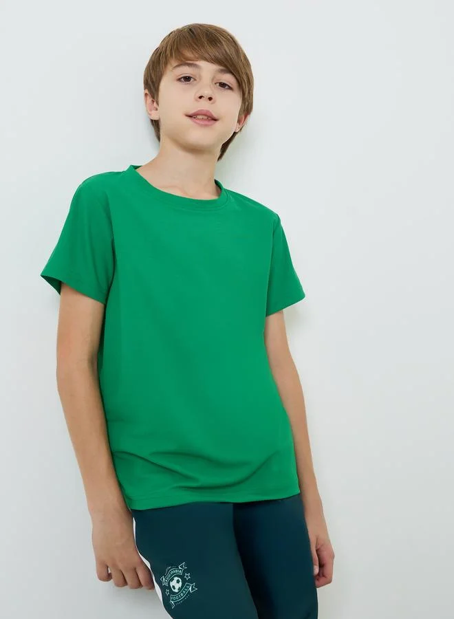 Styli Teens Cotton Sports Jersey Athleisure T-Shirt