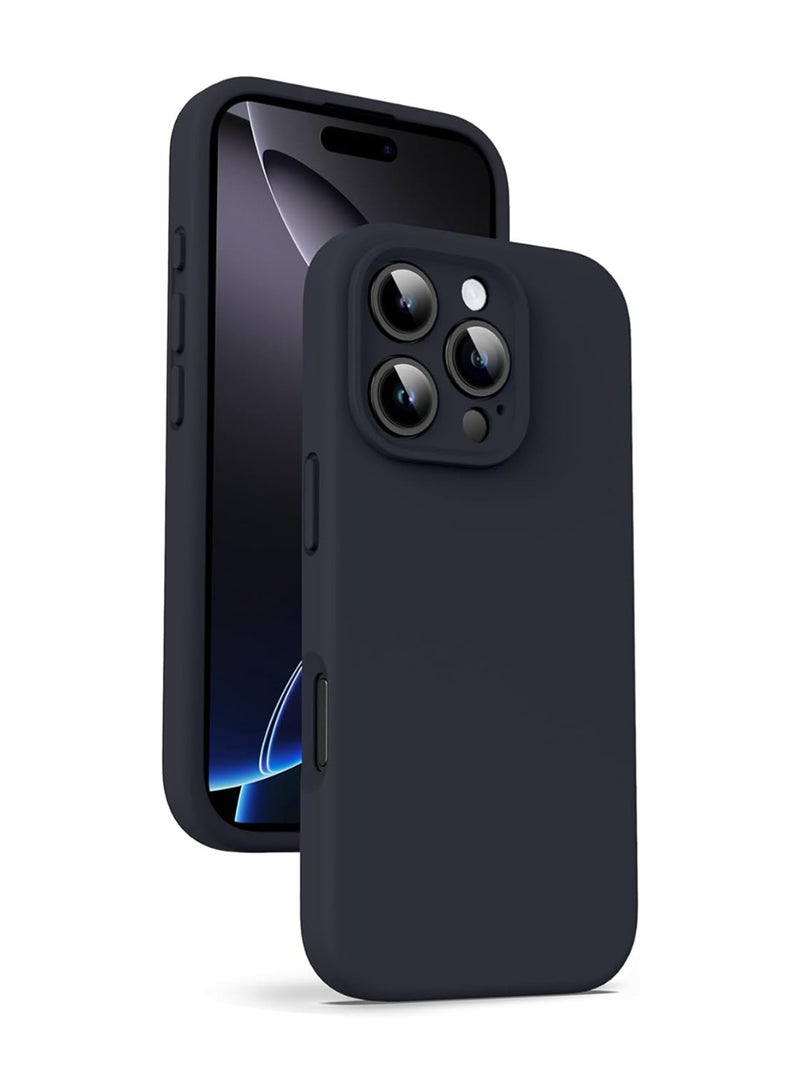 WRISTWISE Case Cover for iPhone 16 Pro Max - [Camera All-Round Protection] [Soft Microfiber Lining Anti-Scratch] Shockproof Phone Case Cover, Black - Image 1