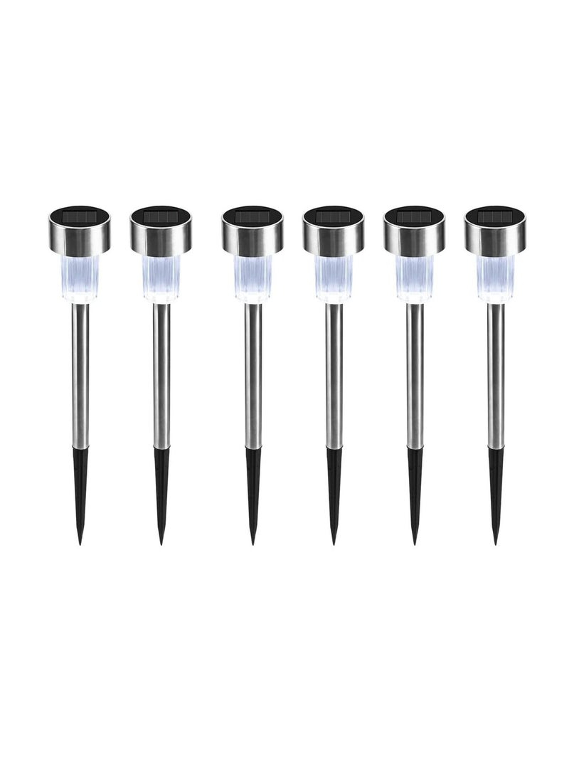 SYOSI Solar Lights Outdoor, 6 Pack solar pathway lights outdoor, Waterproof, LED Landscape garden lights Solar Powered, Outdoor Lights Solar Garden Lights for Pathway, Walkway, Patio, Yard, Driveway  - Image 1