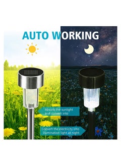 SYOSI Solar Lights Outdoor, 6 Pack solar pathway lights outdoor, Waterproof, LED Landscape garden lights Solar Powered, Outdoor Lights Solar Garden Lights for Pathway, Walkway, Patio, Yard, Driveway  - Image 4