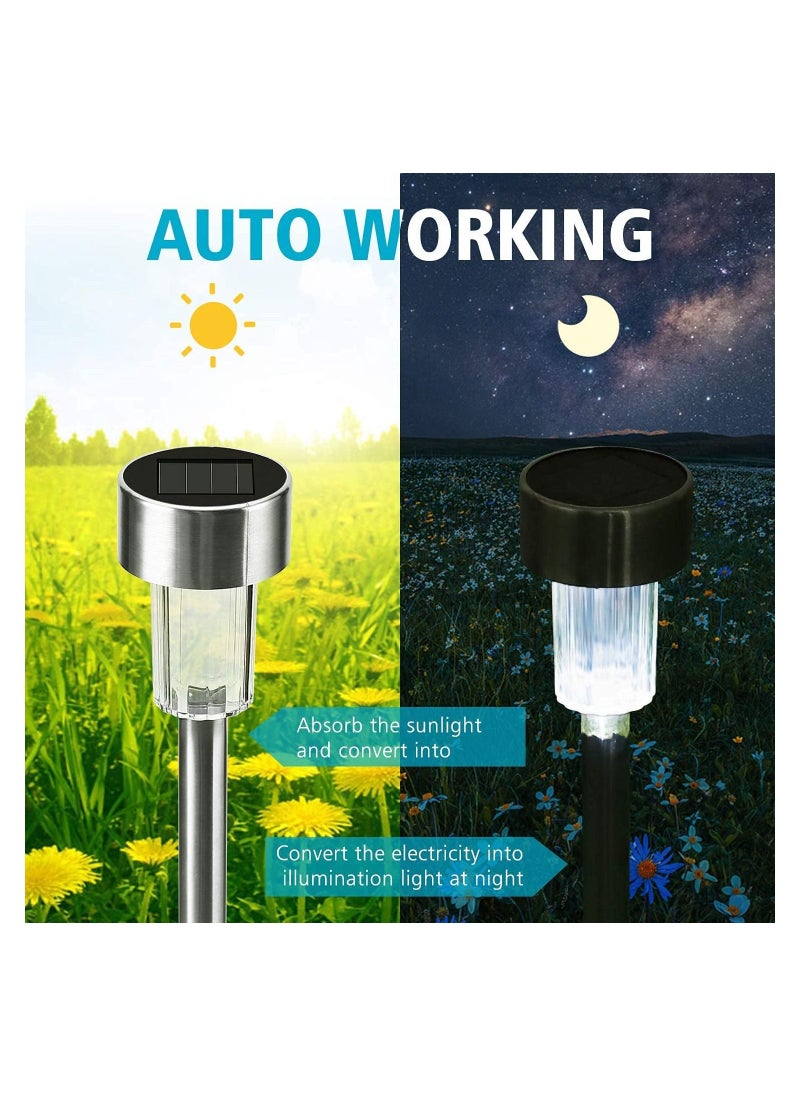 SYOSI Solar Lights Outdoor, 6 Pack solar pathway lights outdoor, Waterproof, LED Landscape garden lights Solar Powered, Outdoor Lights Solar Garden Lights for Pathway, Walkway, Patio, Yard, Driveway  - Image 4