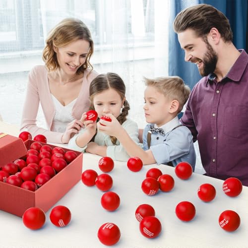 SHQDD 100PCS Motivational Stress Balls for Adults and Kids Stress Balls Bulk Soft Sponge Squeeze Toys with Inspirational Quotes Office Classroom Stress Relief Gifts Anxiety Relief Fidget Toys - Image 5