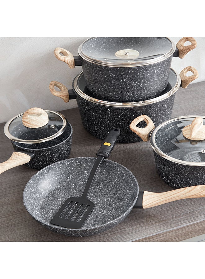 Home Box Nevada 11-Piece Forged Non-Stick Cookware Set 30x12.8x35 cm - Image 4
