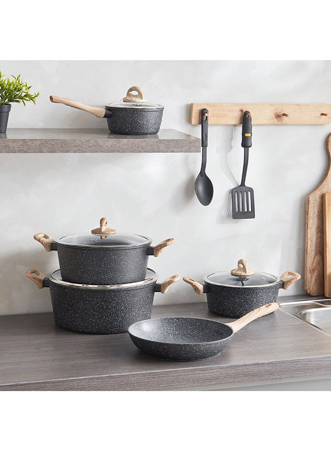 Home Box Nevada 11-Piece Forged Non-Stick Cookware Set 30x12.8x35 cm - Image 2