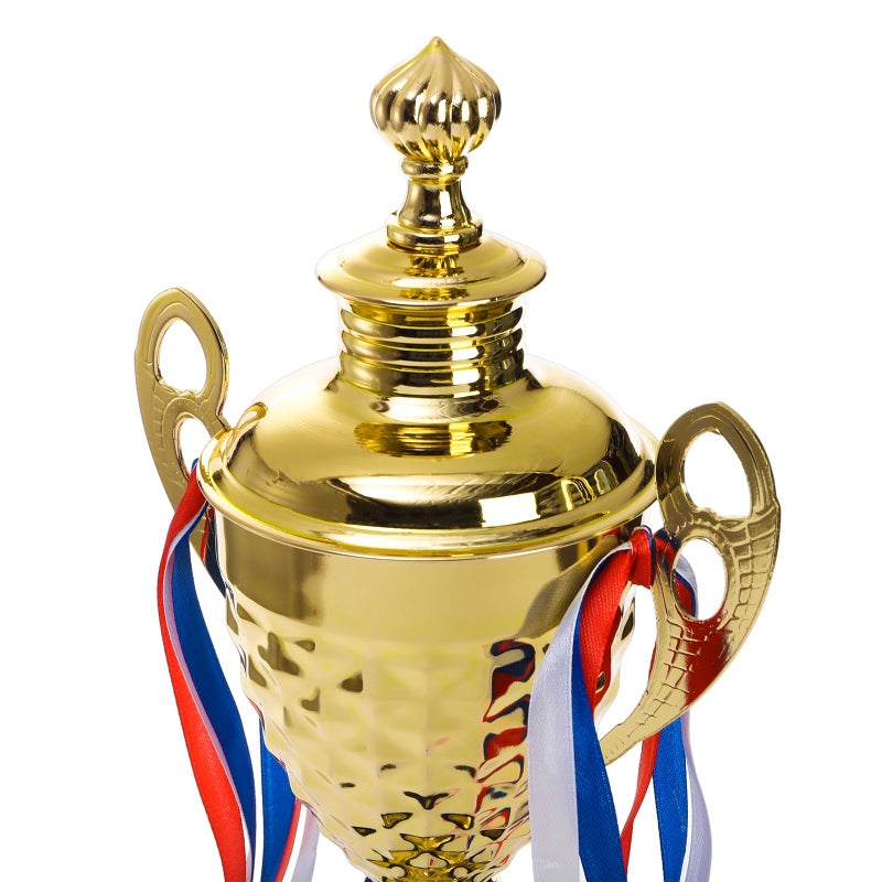 Fasmov Large Trophy Cup for Custom Trophy Keepsake, Gold Award for Sports, Tournaments, Competitions, 14.5 inches - Image 4