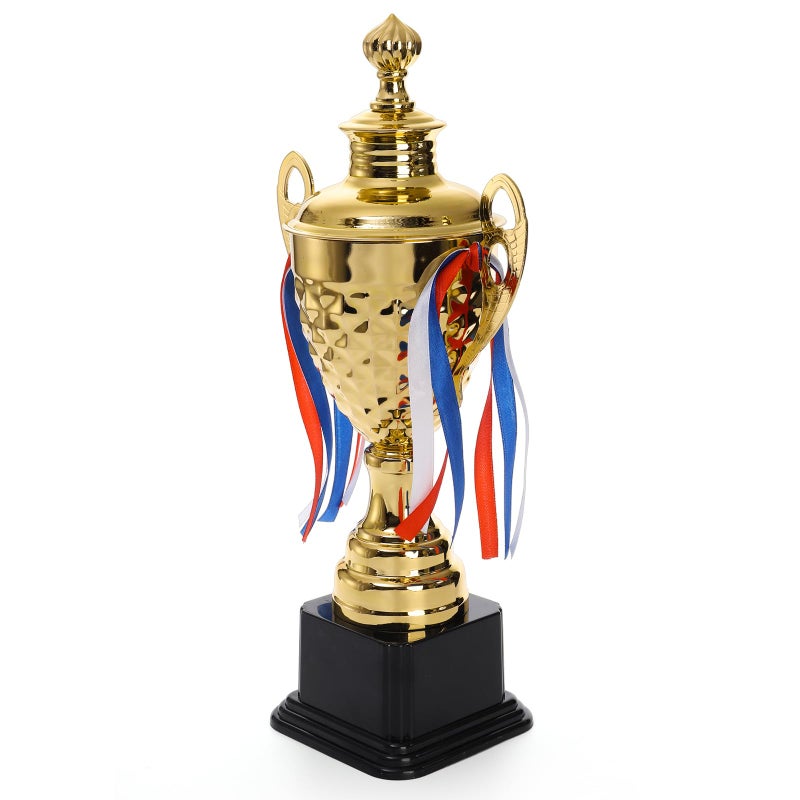 Fasmov Large Trophy Cup for Custom Trophy Keepsake, Gold Award for Sports, Tournaments, Competitions, 14.5 inches - Image 3