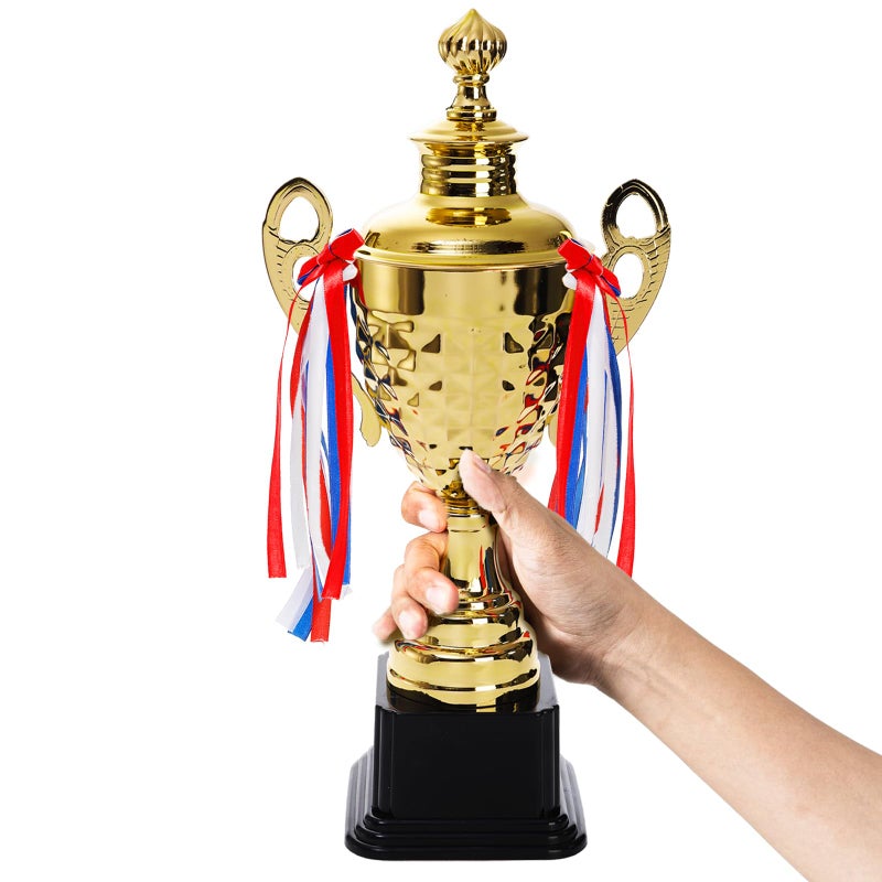 Fasmov Large Trophy Cup for Custom Trophy Keepsake, Gold Award for Sports, Tournaments, Competitions, 14.5 inches - Image 5