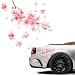 Wevdn Cherry Blossom Car Sticker Decal Automotive Vinyl Pink Flower Scratch Cover Decor Sticker Waterproof Sakura Decals for Car Motorcycle Home Decor Universal Car Accessories Style 2 - Image 2