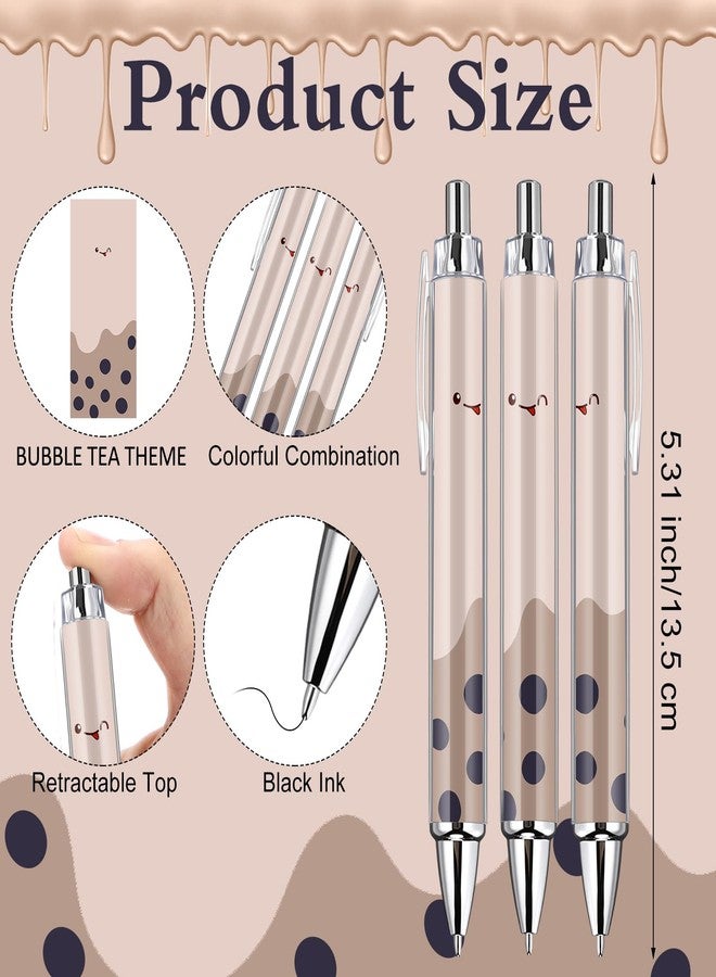 Tenceur 12 Pcs Cute Pens Gifts Bulk Bubble Tea Kawaii Party Favors for Birthday Prizes Supplies Tea Party Decorations - Image 2