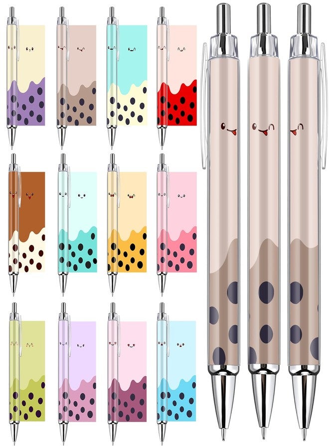 Tenceur 12 Pcs Cute Pens Gifts Bulk Bubble Tea Kawaii Party Favors for Birthday Prizes Supplies Tea Party Decorations - Image 1