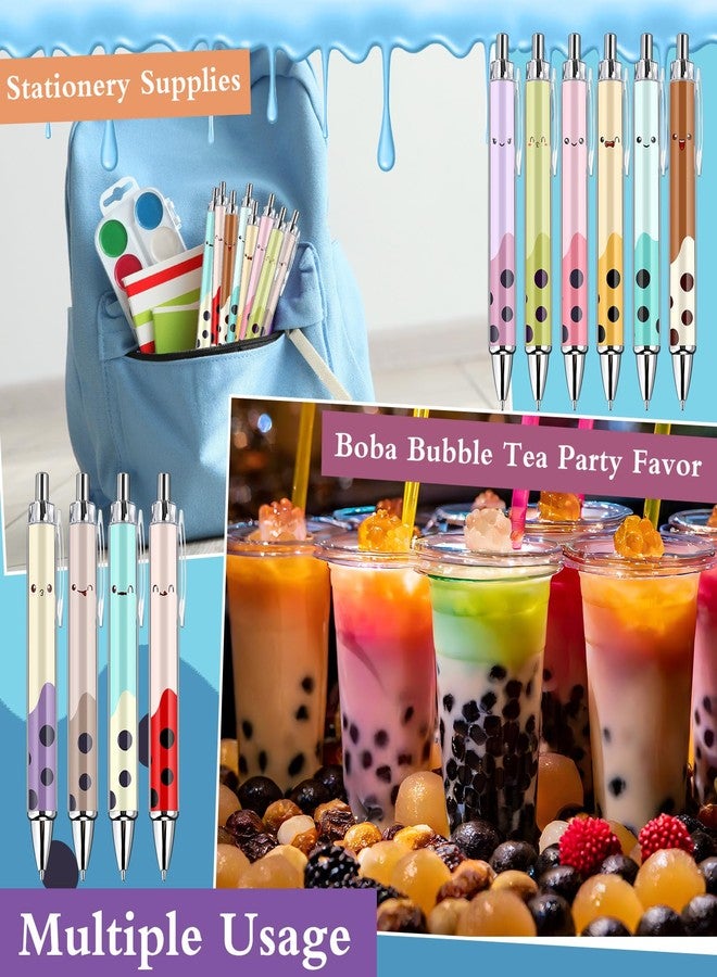 Tenceur 12 Pcs Cute Pens Gifts Bulk Bubble Tea Kawaii Party Favors for Birthday Prizes Supplies Tea Party Decorations - Image 5