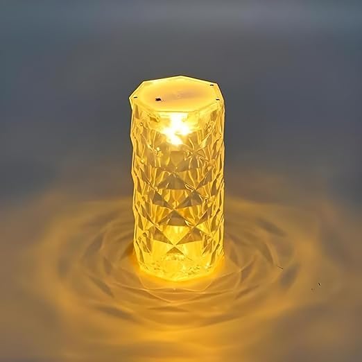 VERVENIX 6 Pcs Set Crown Shaped Flameless LED Tea Light Candles - Smokeless Decorative Transparent Acrylic Lights for Christmas and Festive Diwali Decorations (Pack of 6, Warm White) - Image 2