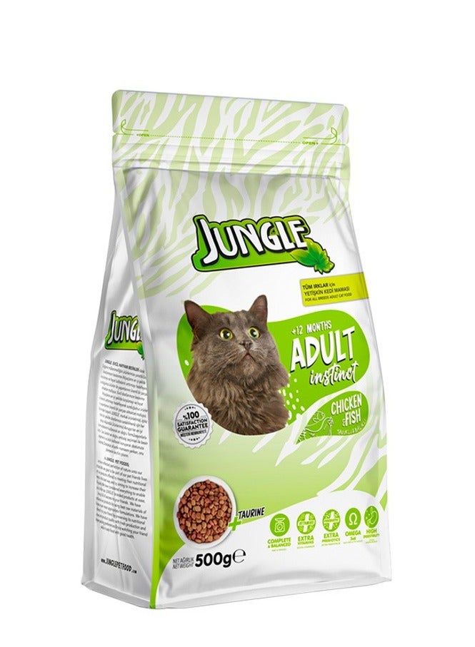Jungle Adult Cat Food with Chicken-Fish 1,5 kg - Image 1