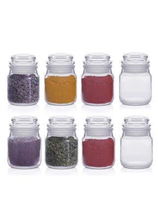 Cloudmart 100Ml Spice Storage Glass Jar, Kitchen Storage Jars, Honey Jar And Container, Spice Masala Jar - Airtight Lid With Rubberised Silicone Stopper (Pop Jar, 100Ml, Set Of 8) - Clear - pzsku/Z2A6BE9D41556FC39BEB5Z/45/_/1737721206/2e65b2d2-71b4-4305-8827-df738dc5829e