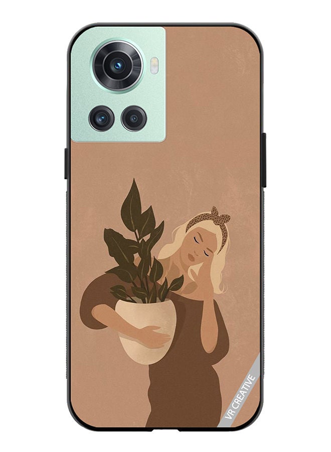 VR CREATIVE Protective Case Cover For OnePlus 10R Holding Vase Design Multicolour - Image 1