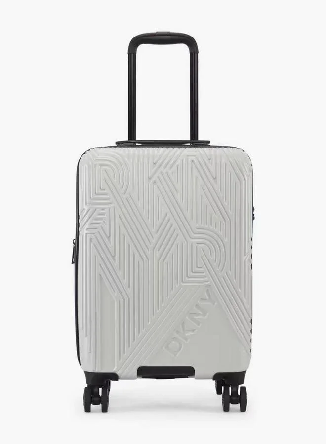 د ك ن ي Textured Hardcase Luggage Trolley With Retractable Handle - 24 Inches Check-In Bag