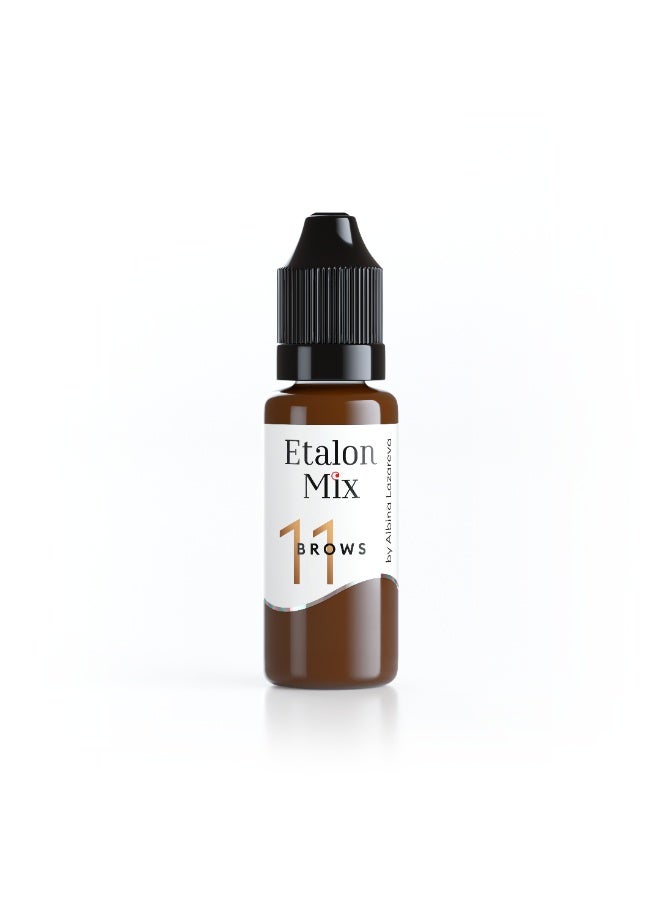 إيتالون ميكس صبغة PMU هجينة Etalon Mix رقم 11 "Espresso" – 15 مل – حبر بقاعدة بني‑أحمر للاستخدام العام وتدرجات دافئة ناعمة - Image 1