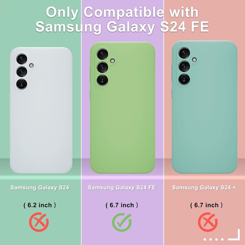VONZEE Polycarbonate Compatible For Samsung S24 FE 5G Case,Compatible With Magsafe,Military-Grade Protective Case,Built-In Stash Stand Phone Case,Scratch-Resistant Back Cover,Classic Series|Clear Grey - Image 2