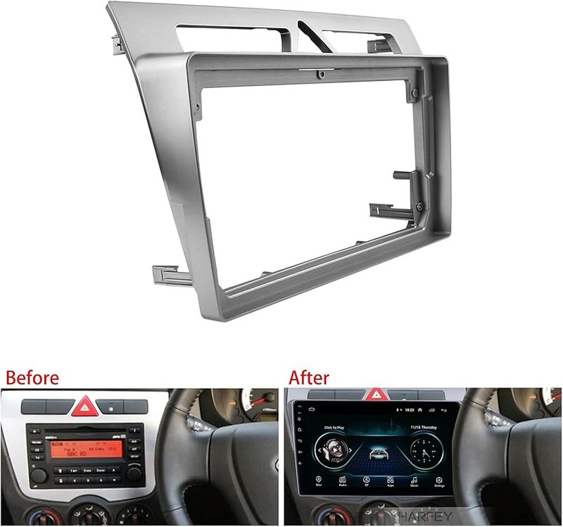 Kia Morning Picanto 2008 Car Radio Fascia Dash Kit Silver Gray - Image 3