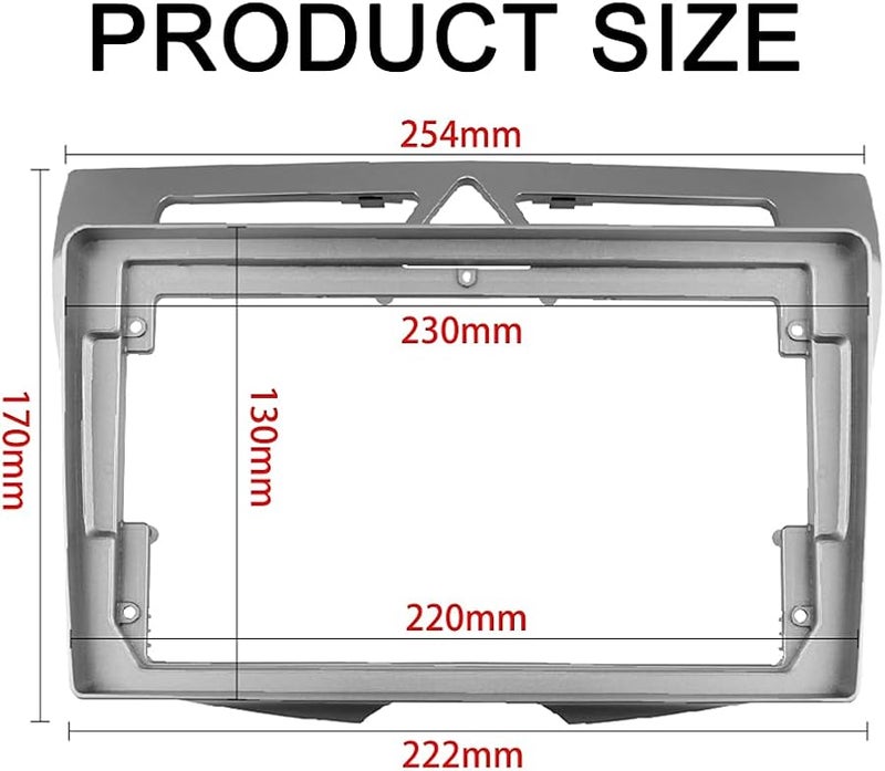Kia Morning Picanto 2008 Car Radio Fascia Dash Kit Silver Gray - Image 1