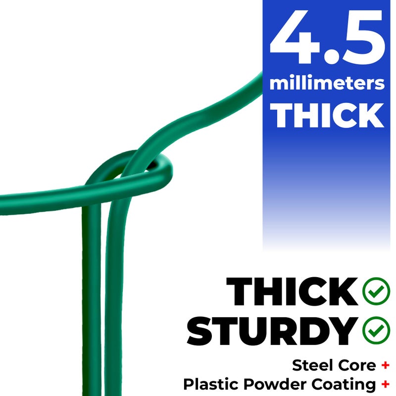 K-Brands 12 Pack Plant Support Stakes â€“ Heavy-Duty Half Round Peony Support Ring and Cage for Indoor and Outdoor Plants â€“ Peony, Tomato, Hydrangea, Rose 10" Wide x 16" High - Image 3