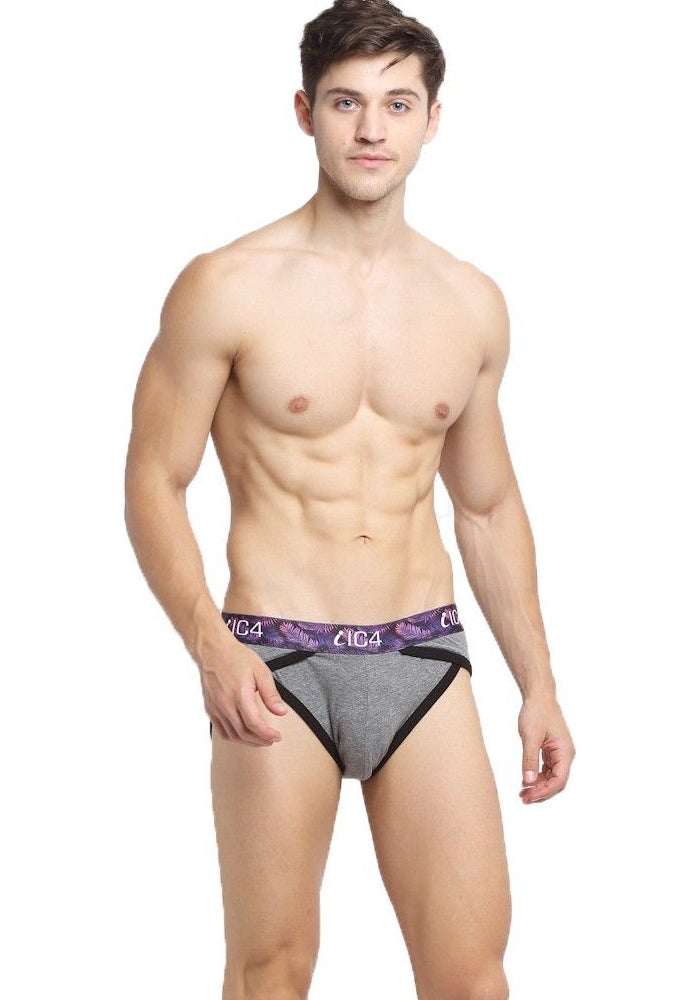 IC4 Store Men's Blaze Briefs Combo Pack of 2 - Charcoal and Red - Image 4