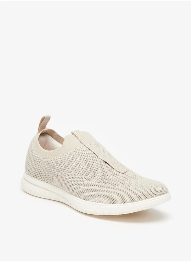 لو كونفورت Mesh Textured Slip-On Sneakers