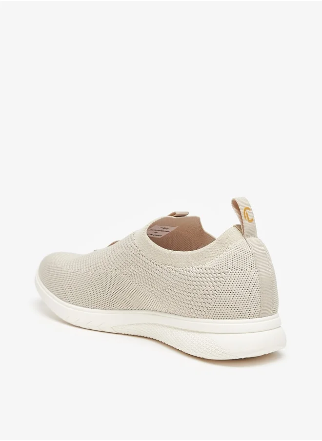 لو كونفورت Mesh Textured Slip-On Sneakers