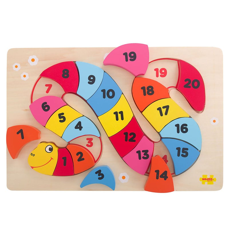 BIGJIGS Snake Counting Puzzle Bj517