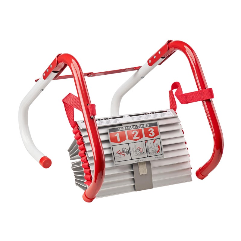 Kidde Fire Escape Ladder, 2-Story Rope Ladder, Extends to 13-Feet, Anti-Slip Rungs - Image 1