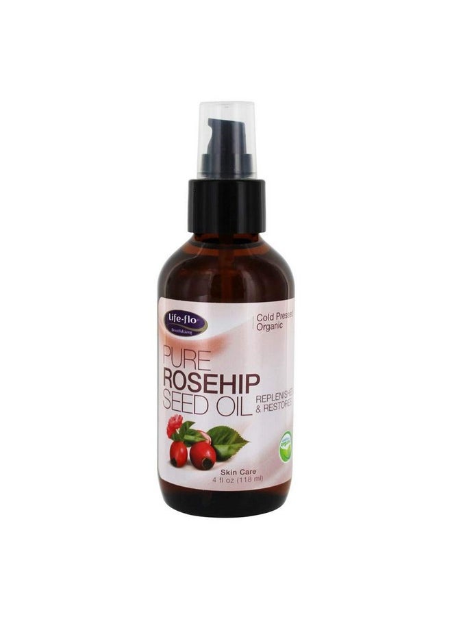 Life-flo Pure Organic Rosehip Seed Oil Hydrating Face Oil Dry Skin Care Cold Pressed From Organic Rose Hips Rich In Fatty Acids And Vitamin A (Retinol) Hypoallergenic 60 Day Guarantee 4Oz  - Image 4