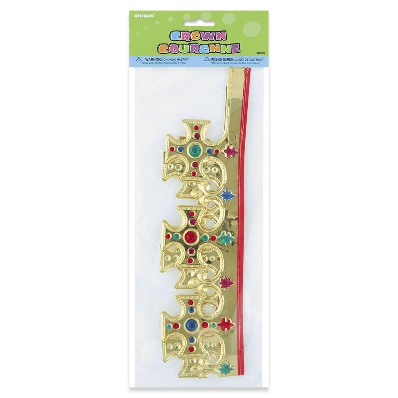 Unique Party Unique Gold Plastic King Crown - One Size, 1 Pc - Image 3