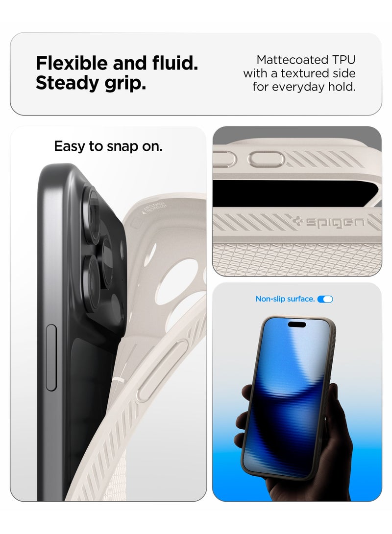 Spigen Liquid Air iPhone 17 Pro Max Case Cover (2025) - Natural Titanium - Image 4