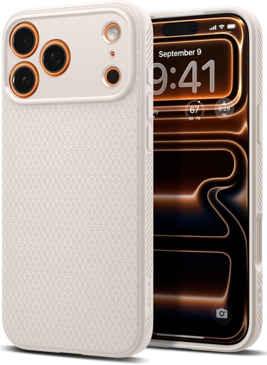 Spigen Liquid Air iPhone 17 Pro Max Case Cover (2025) - Natural Titanium