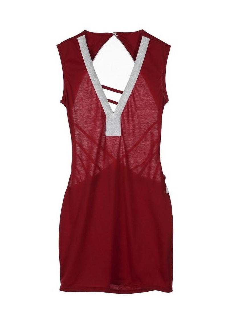 هنادى لانجري نسائي أنيق - خامة ليكرا - بيبي دول -أحمر - Image 3