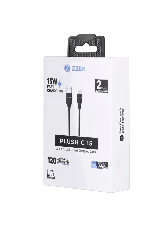 Zoook Type-A to Type-C USB 15Watts Fast charging, Made from TRUE Ultra Soft-Silicon - Image 4
