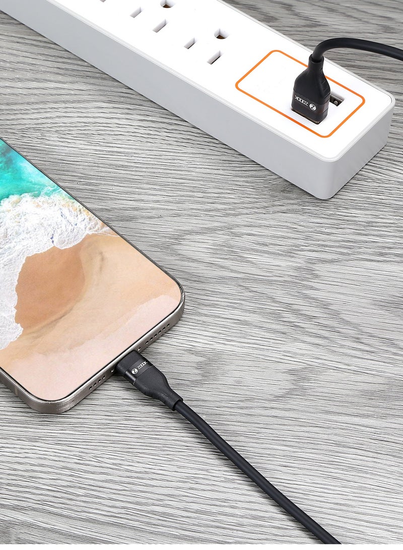 Zoook Type-A to Type-C USB 15Watts Fast charging, Made from TRUE Ultra Soft-Silicon - Image 3